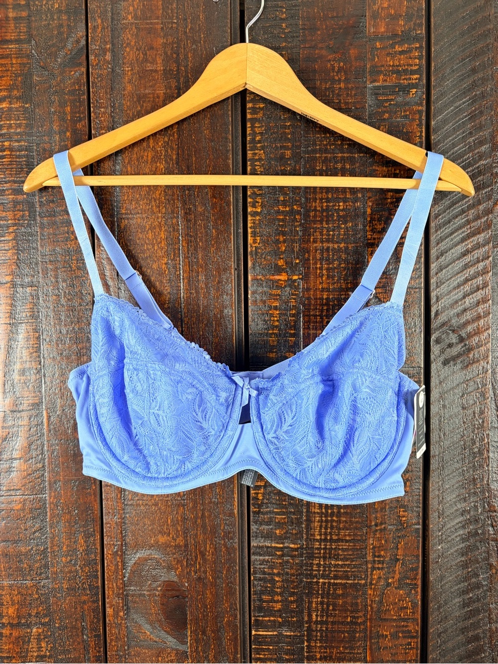INC Blue Lace Underwire Bra - 40D
